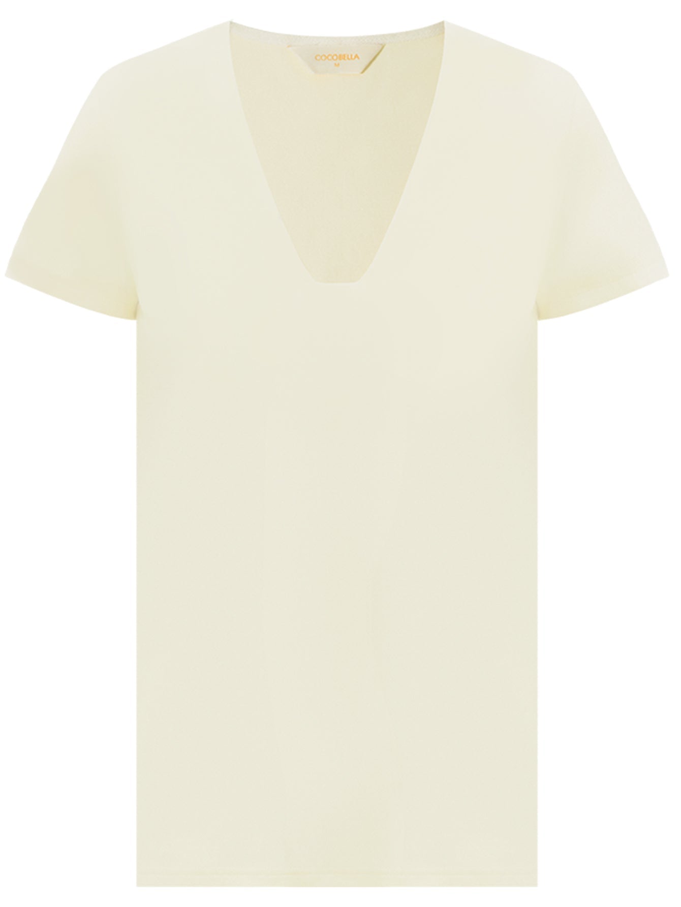 Simple V-Neck Short-Sleeve Tee-3